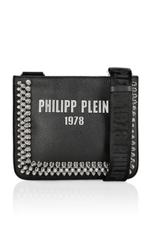 Черная сумка с конусовидными заклепками Philipp Plein