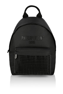 Черный текстильный рюкзак с заклепками Philipp Plein