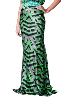Шелковая юбка с принтом Mary Katrantzou