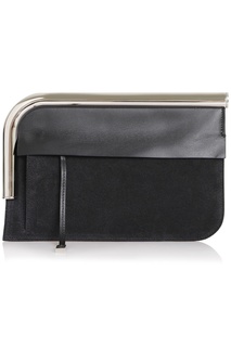 Кожаная сумка Curved Chrome Bar Clutch Proenza Schouler