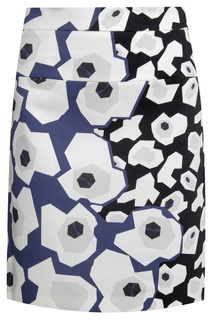 Хлопковая юбка Jil Sander Navy