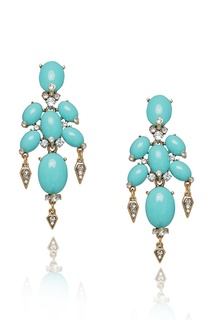 Клипсы из позолоченной меди Oscar de la Renta