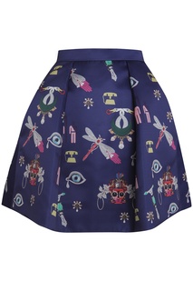 Юбка из искусственного плотного шелка Mary Katrantzou