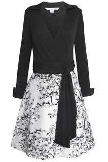 Платье из хлопка и шелка Amelianna Diane von Furstenberg