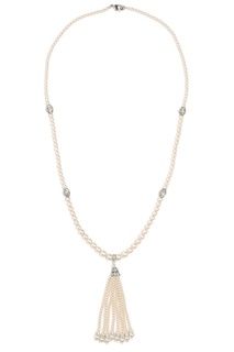 Колье из жемчуга и посеребренного олова Ben Amun