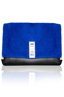 Клатч из кожи и меха Proenza Schouler