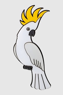 Брошь White Parrot Yazbukey