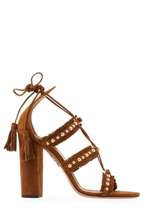 Замшевые босоножки Tulum Sandal Aquazzura