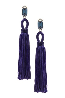 Серьги с кристаллами Oscar de la Renta