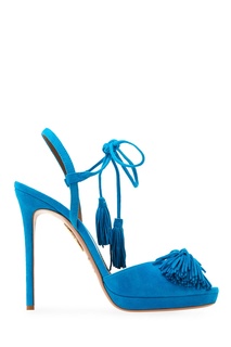 Замшевые босоножки Wild One Plateau Aquazzura