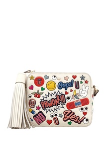 Кожаная сумка All Over Wink Stickers Anya Hindmarch