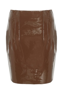 Кожаная юбка Nina Ricci
