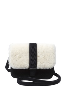 Сумка из замши и овчины COLETTE Grace Atelier De Luxe