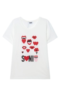 Хлопковая футболка Sonia by Sonia Rykiel