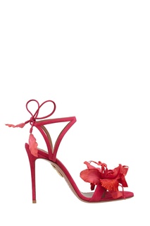 Замшевые босоножки Flora Sandal Aquazzura