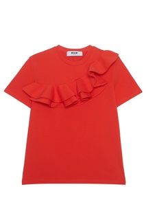 Хлопковая футболка Msgm