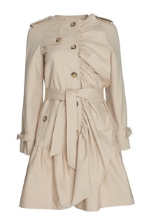 Хлопковый тренч Boutique Moschino