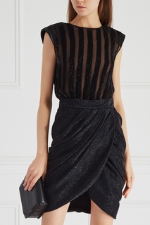 Платье с пайетками Elisabetta Franchi