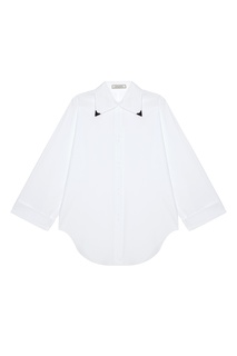 Белая рубашка из хлопка Nina Ricci