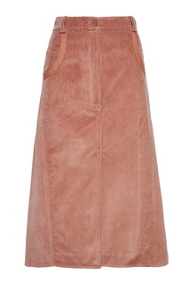 Вельветовая юбка-колокол Nina Ricci