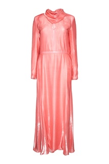 Платье из розового ламе Nina Ricci