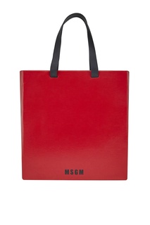 Сумка-шопер с логотипом Msgm