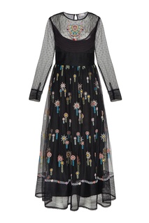 Платье с вышивкой RED Valentino