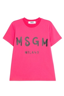 Хлопковая футболка Msgm