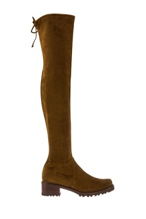 Замшевые ботфорты Stuart Weitzman