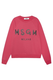 Хлопковый свитшот с логотипом Msgm