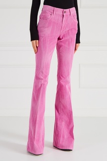 Розовые брюки из вельвета Gucci