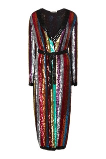 Платье с разноцветными пайетками Attico