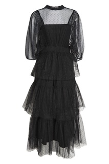 Платье с воланами на подоле RED Valentino