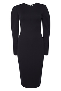 Синее шерстяное платье Victoria Beckham