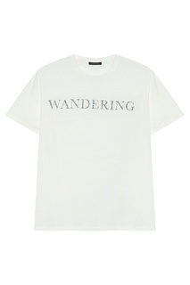 Футболка из хлопка и льна Wandering