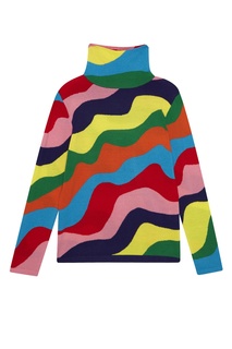 Шерстяная водолазка в полоску Mira Mikati