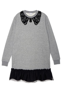 Трикотажное платье с воланом RED Valentino