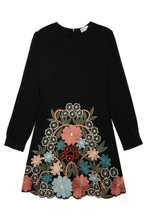 Платье с цветочной вышивкой RED Valentino