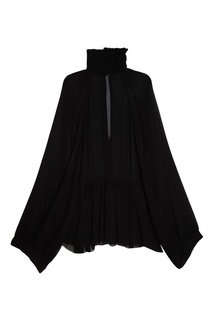 Черная блузка с драпировками Ann Demeulemeester