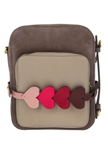 Кожаная сумка с объемным декором Stack Camera Anya Hindmarch