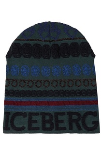 Шапка с узорами интарсия Iceberg