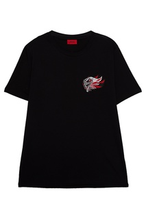 Футболка с аппликацией Hugo Boss