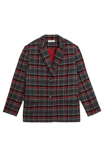 Шерстяной жакет в клетку Loom Moscow