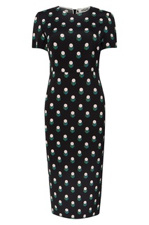 Платье-футляр с контрастным принтом Diane von Furstenberg