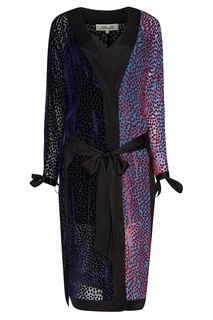 Платье из комбинированных тканей Diane von Furstenberg