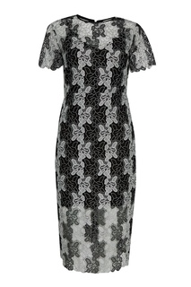 Кружевное черно-белое платье Diane von Furstenberg