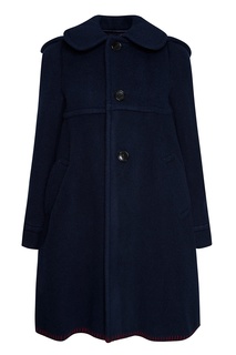 Синее пальто с капюшоном Comme Des Garçons Girl