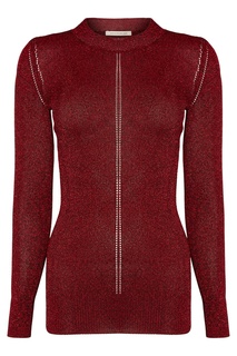Джемпер из люрекса красный Christopher Kane