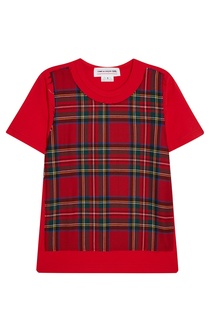 Футболка с принтом tartan Comme Des Garçons Girl