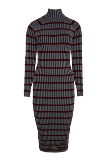 Трикотажное платье в полоску Alexanderwang.T